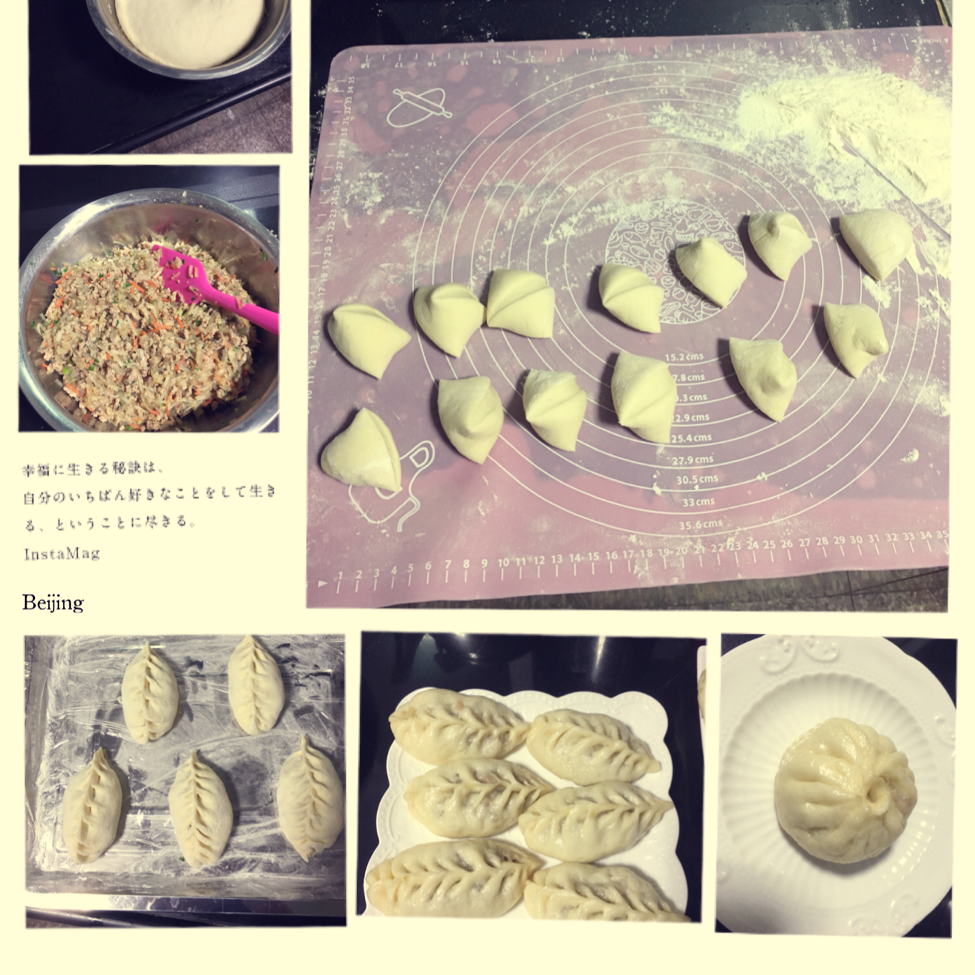 萝卜粉条麦穗包子Turnip & GlassNoodle Steamed Dumplings