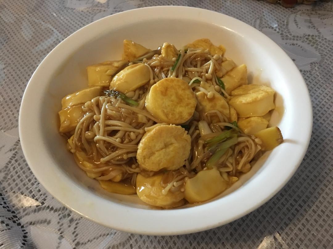 超级下饭菜--金针菇日本豆腐
