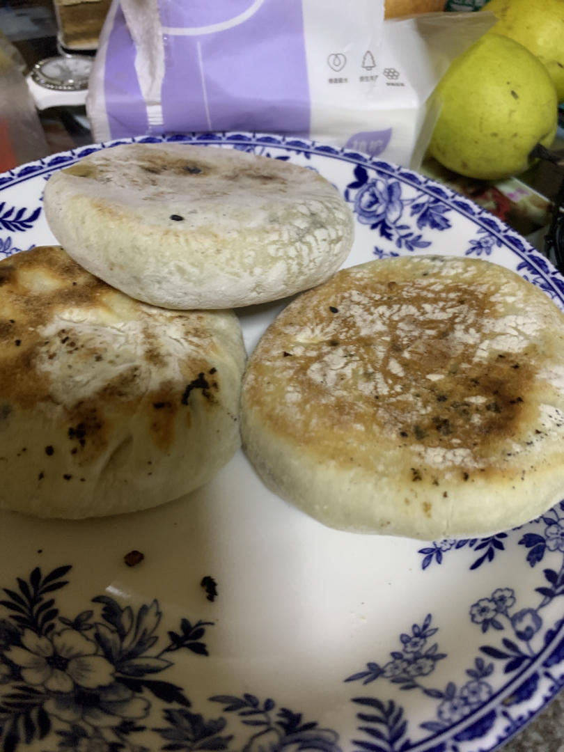 烙红糖花生饼(发面)