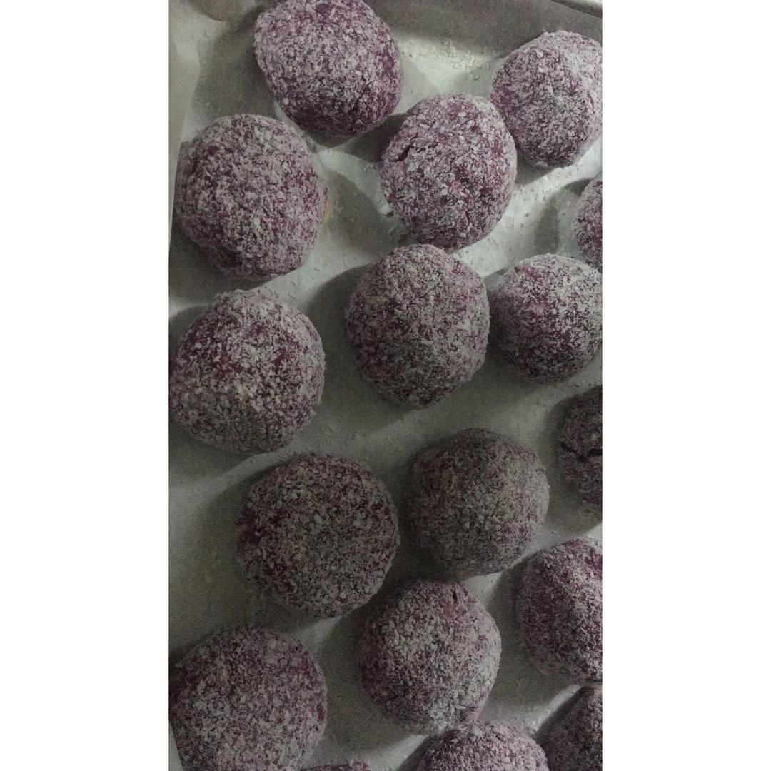 芝士紫薯糯米球