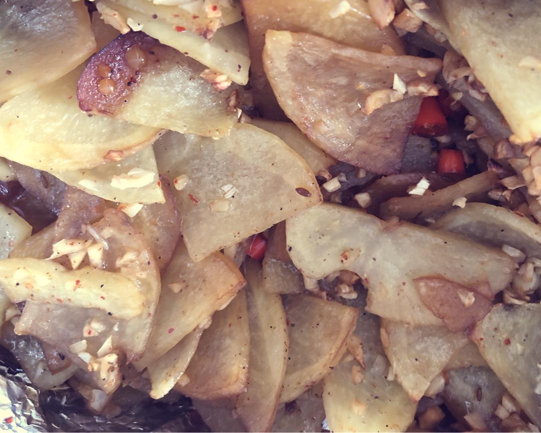 锡纸土豆片（烤箱）