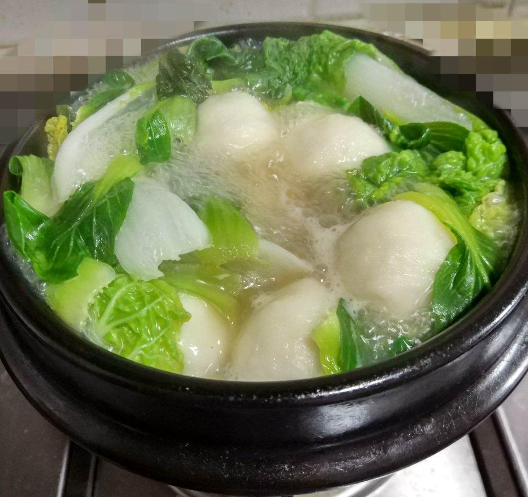 小白菜鱼丸汤
