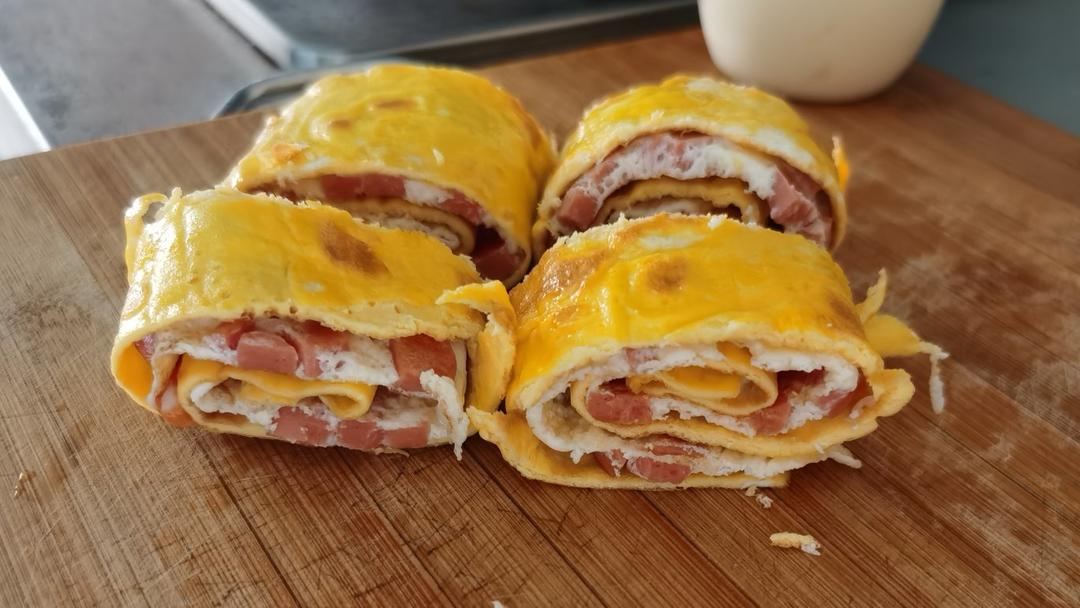 高颜值早餐鸡蛋卷❗️❗️双色鸡蛋卷