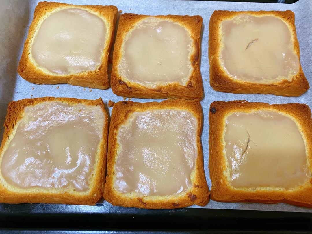 酸奶➕面包片等于布丁！外酥里嫩，好吃😋