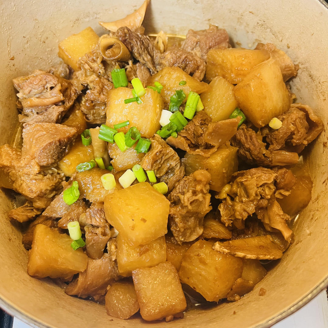 萝卜焖牛腩 （好吃得可以摆摊了）