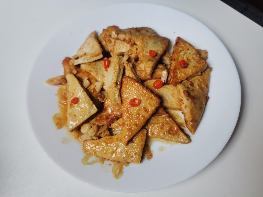 焖煎豆腐