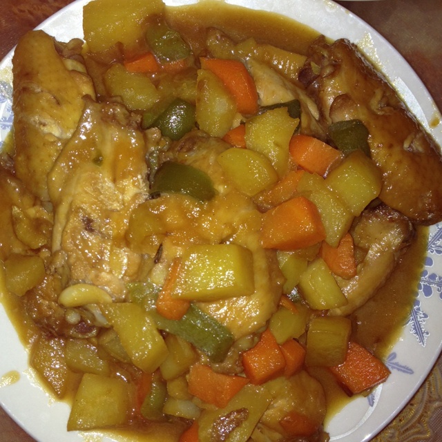 土豆炖鸡翅（快手零失败）