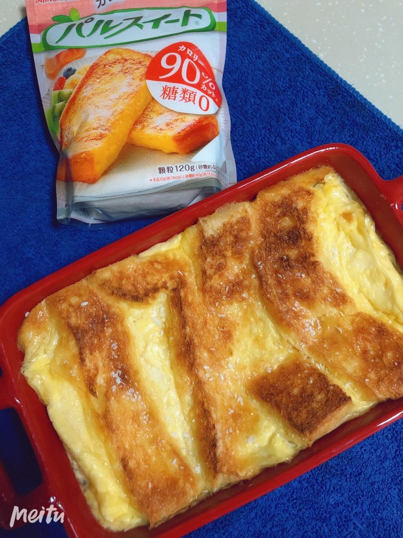 简单的蛋奶吐司布丁