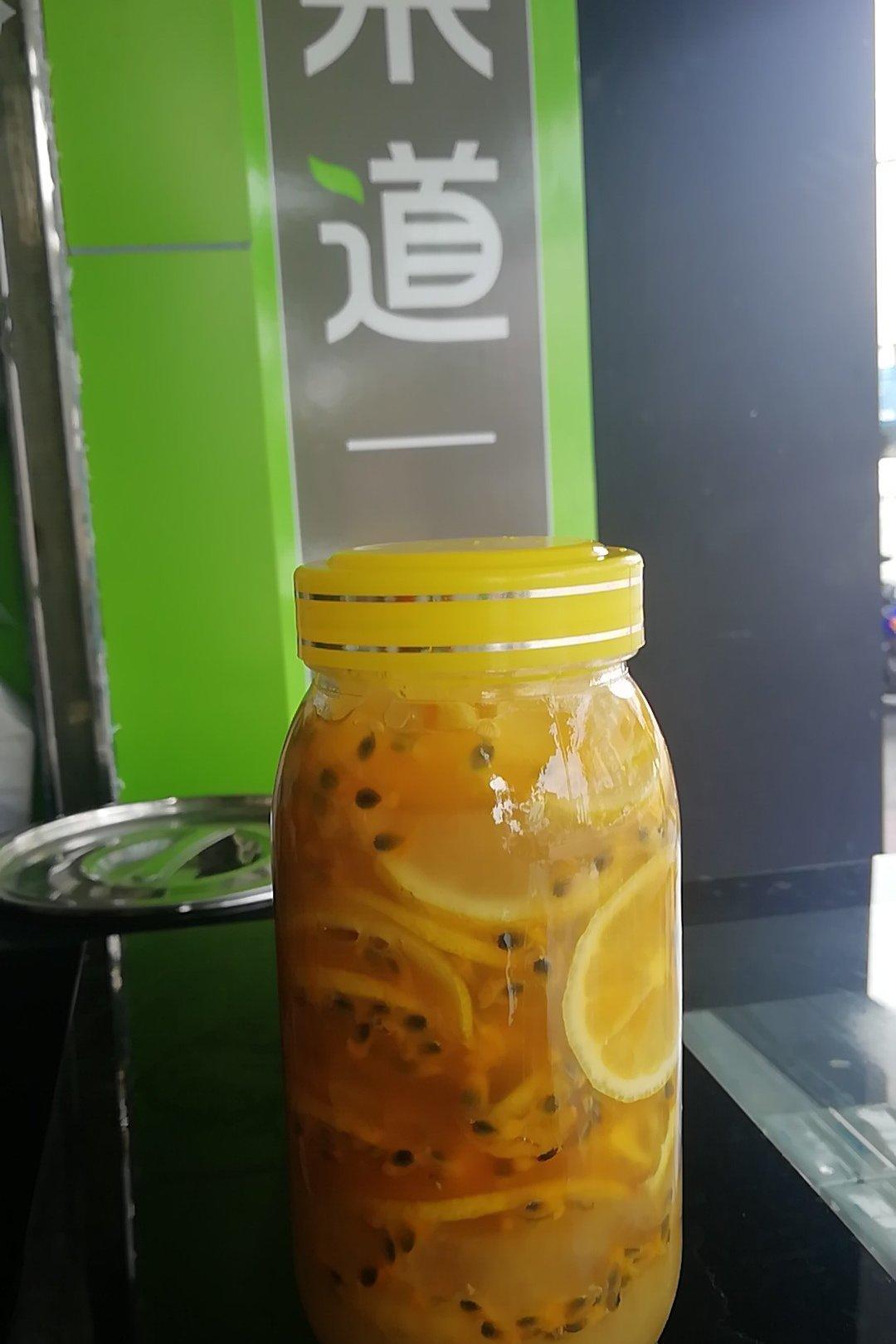 百香果柠檬冰糖蜂蜜