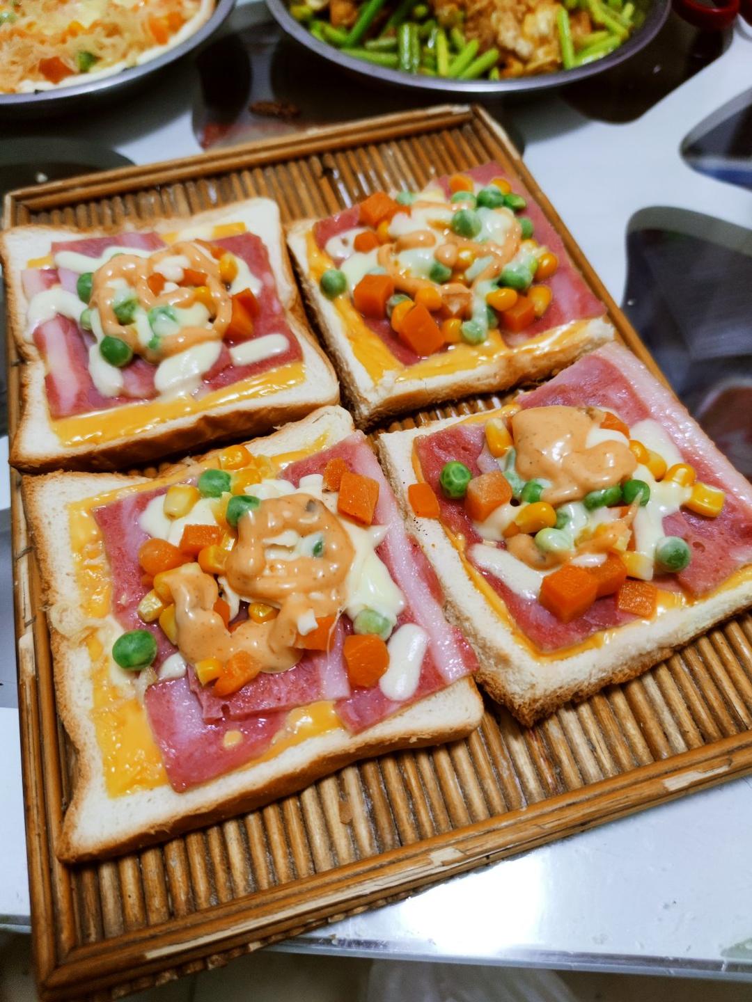超好吃面包披萨🍕