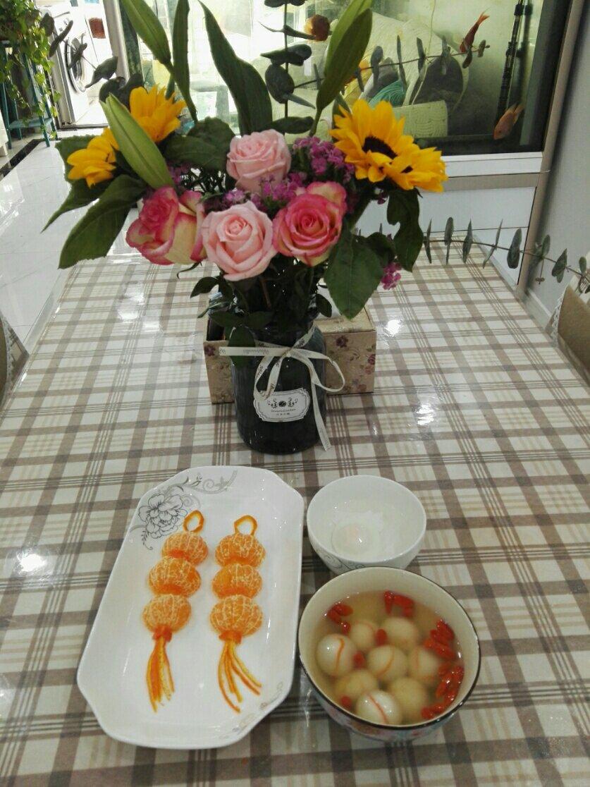 水果拼盘 桔子灯笼