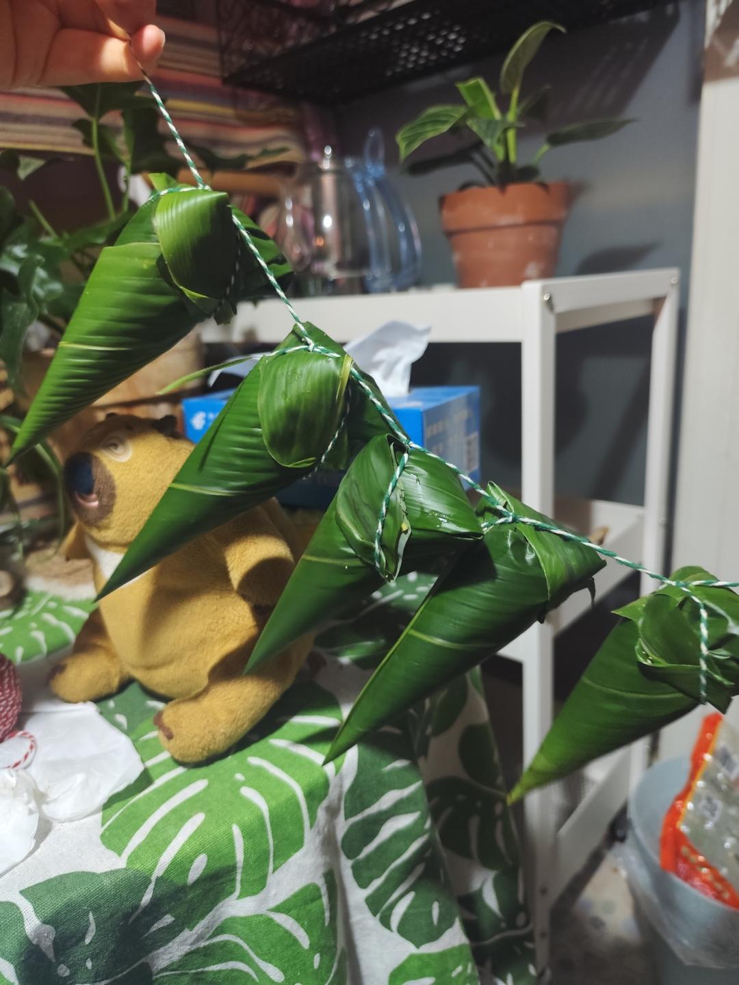 传统牛角粽