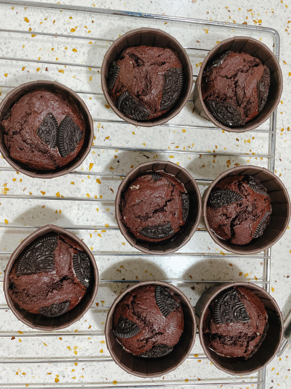 在家做巧克力蘑菇头麦芬蛋糕🍫