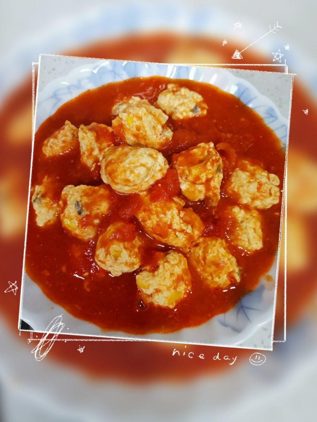 【番茄鸡肉丸】