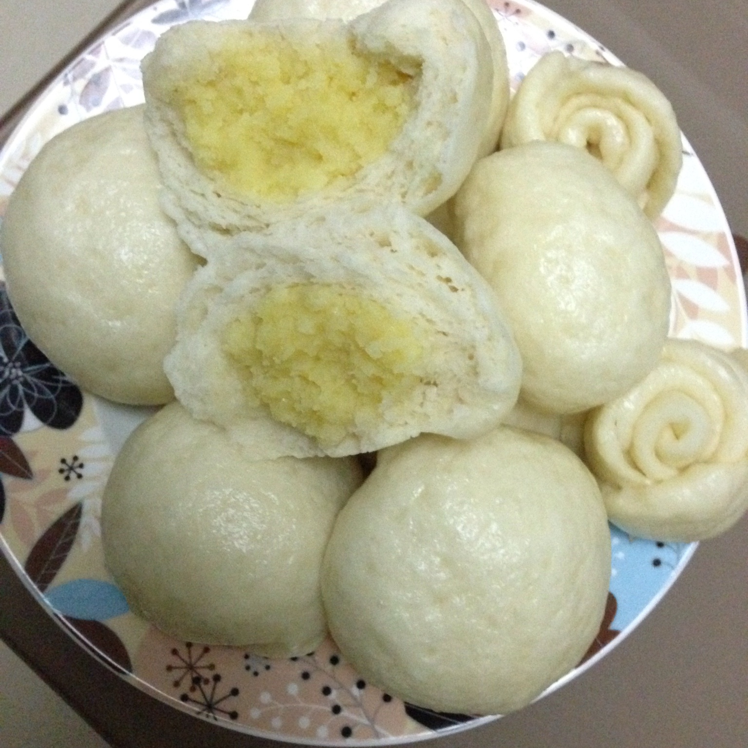 奶黄馅儿和奶黄包
