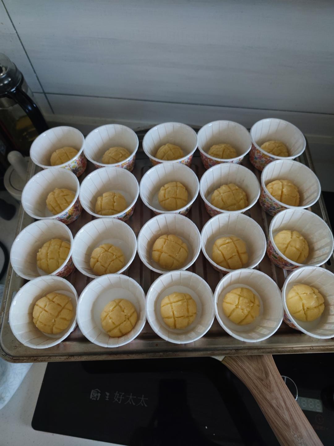 Mini菠萝包｜一口一个｜酥脆好吃～