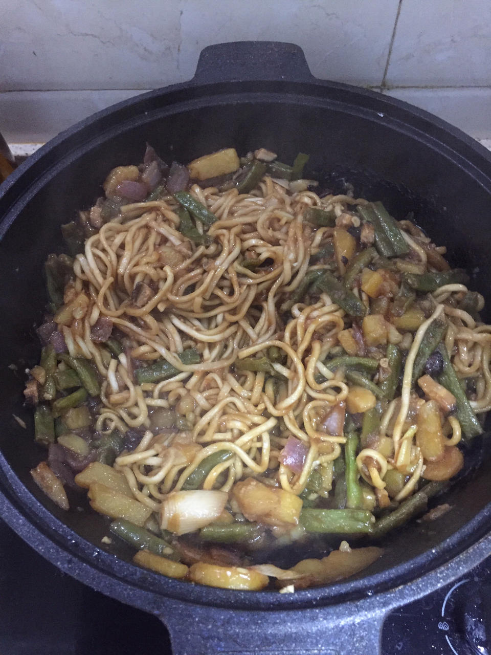 豆角焖面