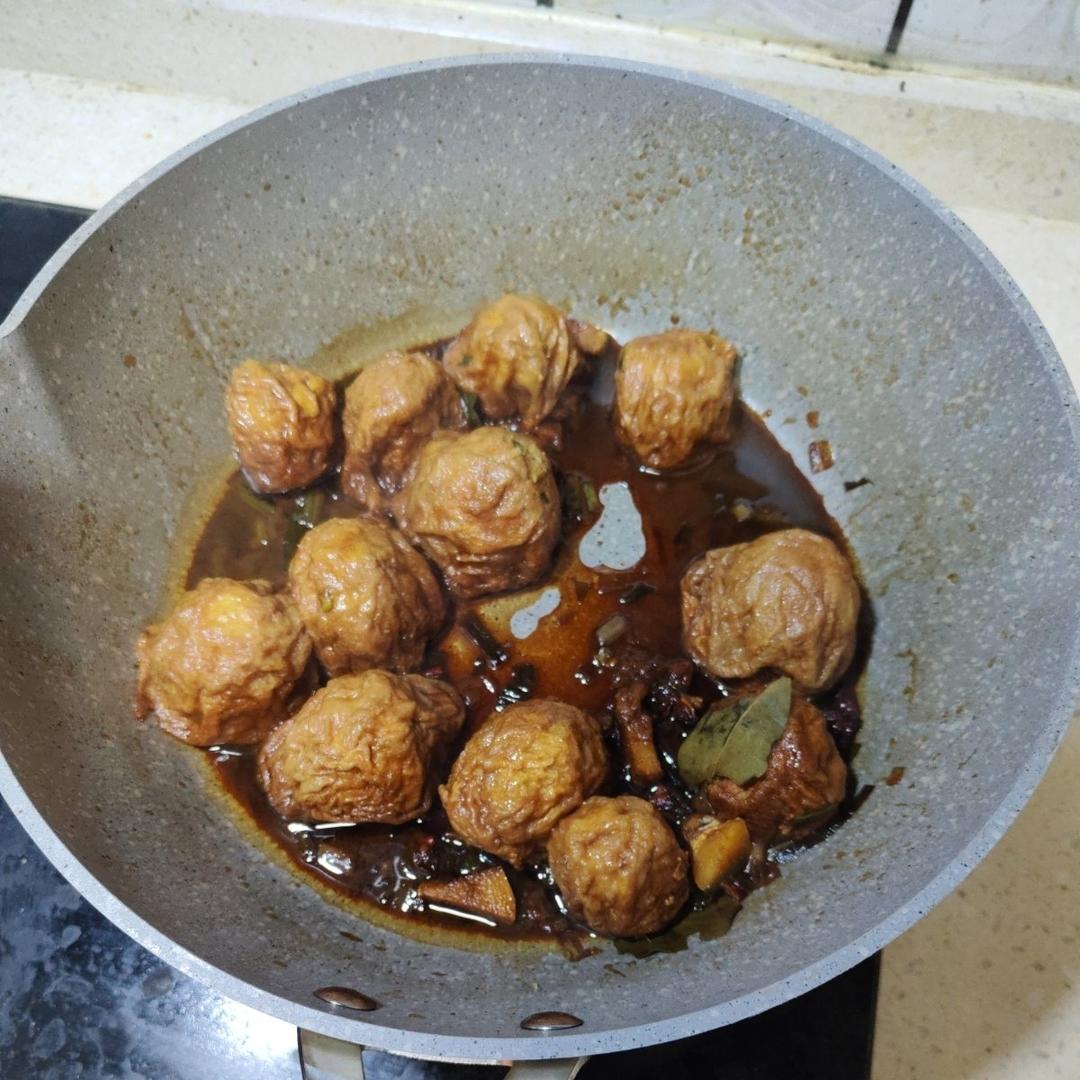 红烧油面筋塞肉