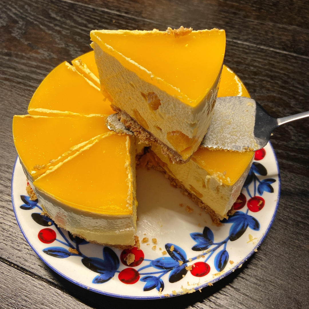 【视频】芒果慕斯（6寸） | 含镜面果胶配方