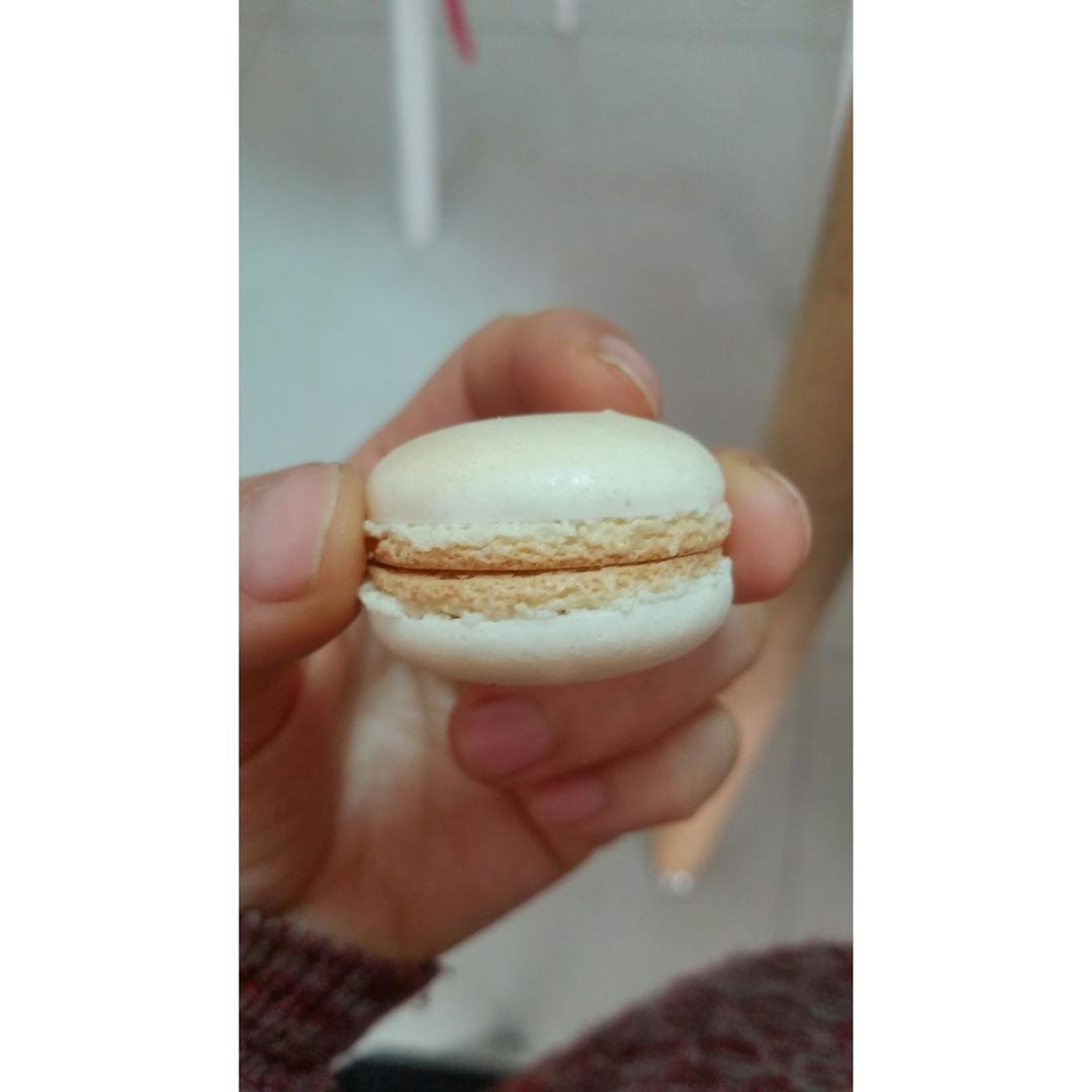 拥有蛋糕组织的意式马卡龙
