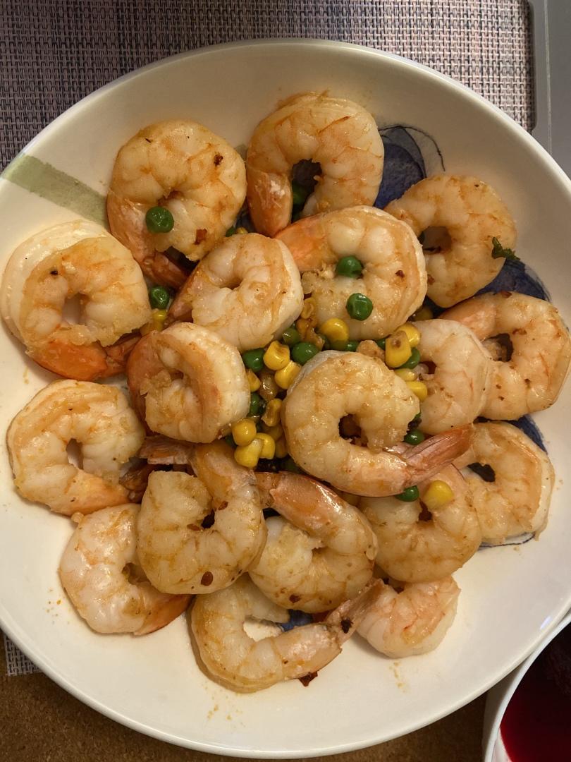 三色炒虾仁