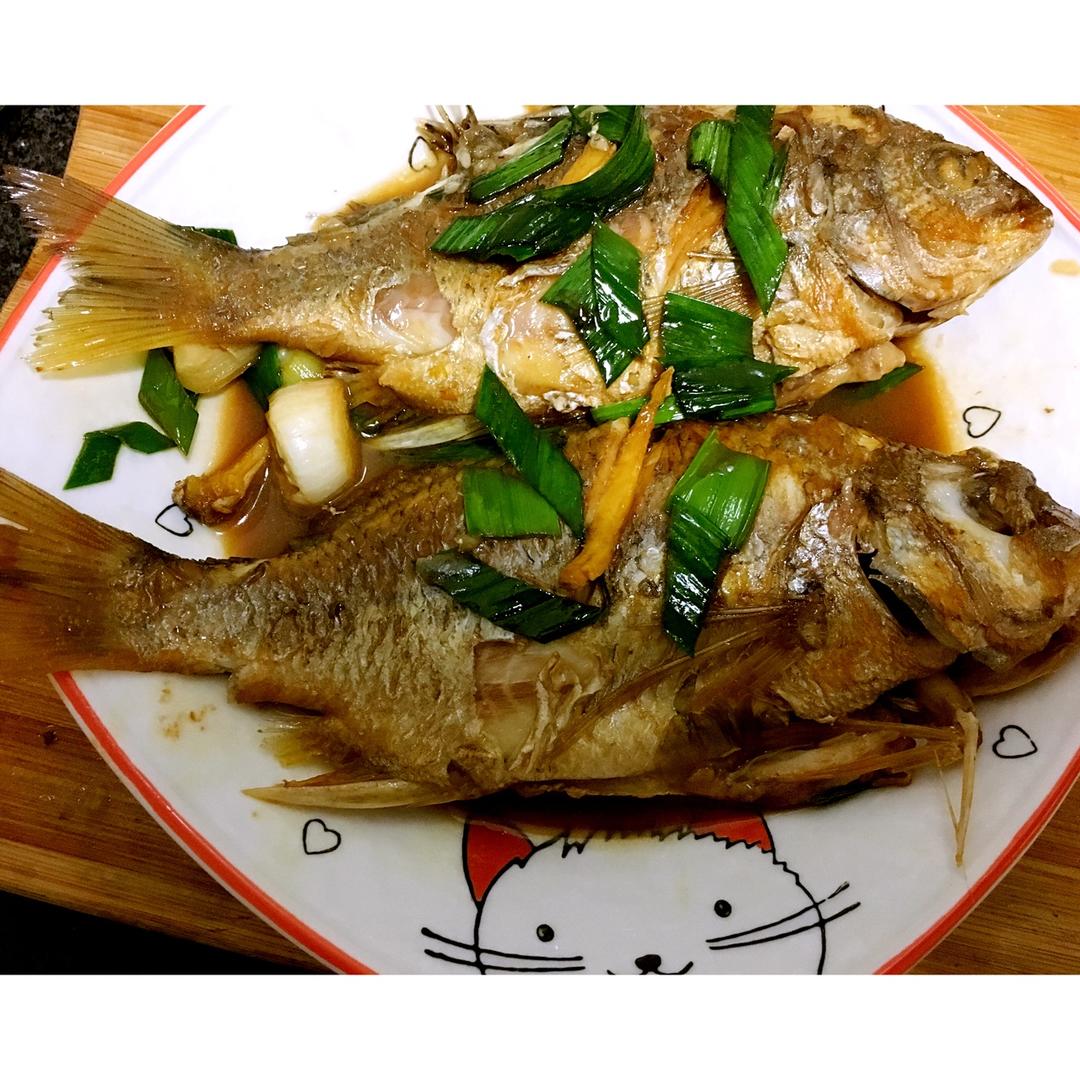 酱油水菜脯黄翅鱼