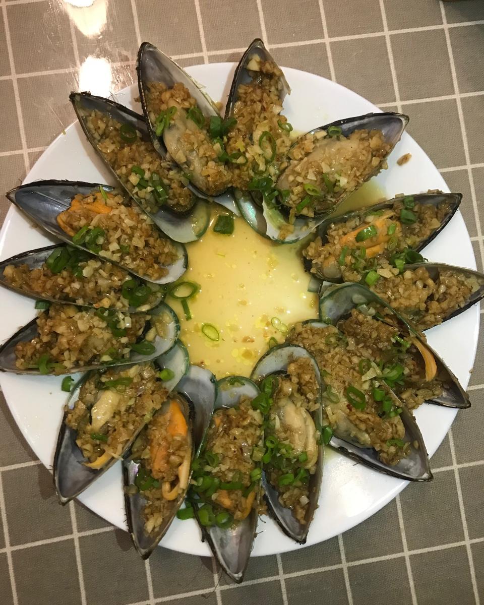 【山姆厨房】蒜蓉蒸青口贝