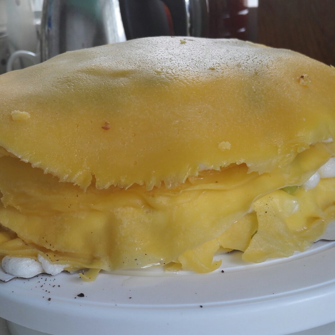 千层蛋糕（面糊不结块搅拌法+抹茶粉无颗粒）