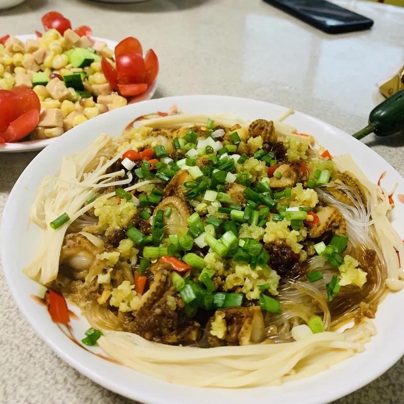 蒜蓉粉丝扇贝(简单易上手)冻扇贝肉 不需蒸鱼豆豉