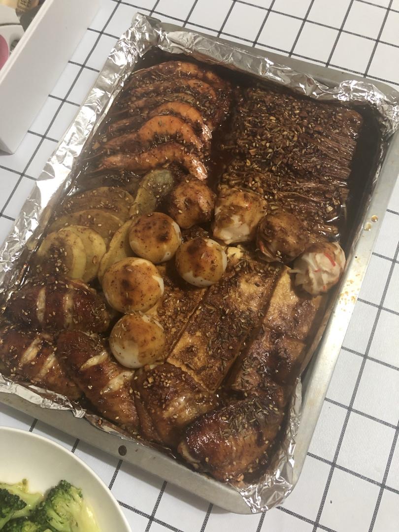 自制烤箱版烧烤，简单好吃过烧烤摊