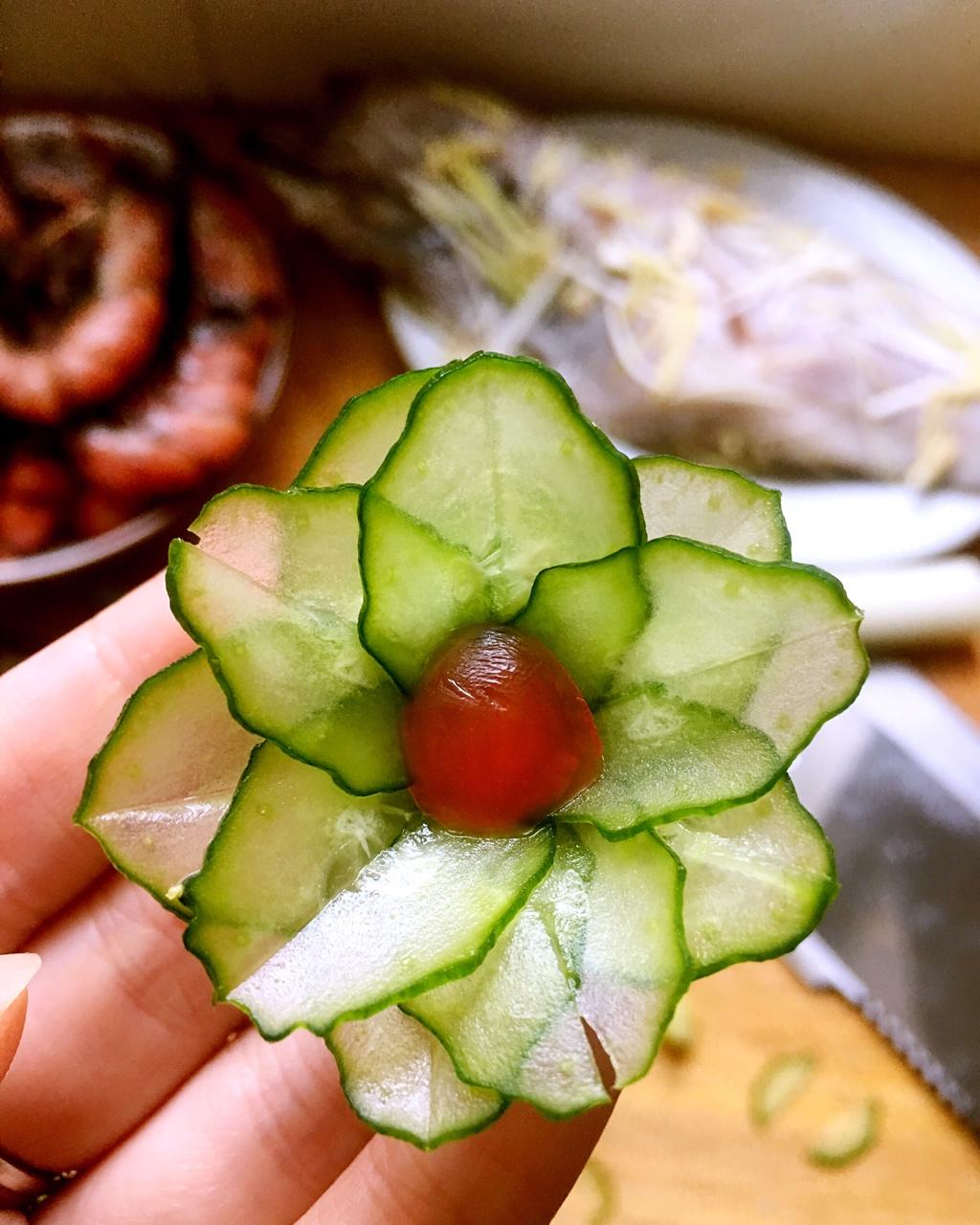 小太阳姣姣做的黄瓜花