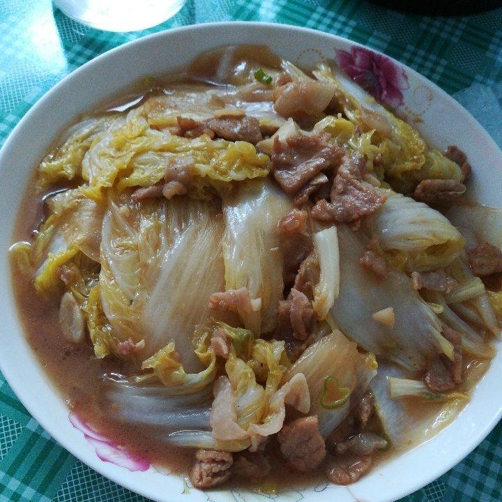 白菜炒肉