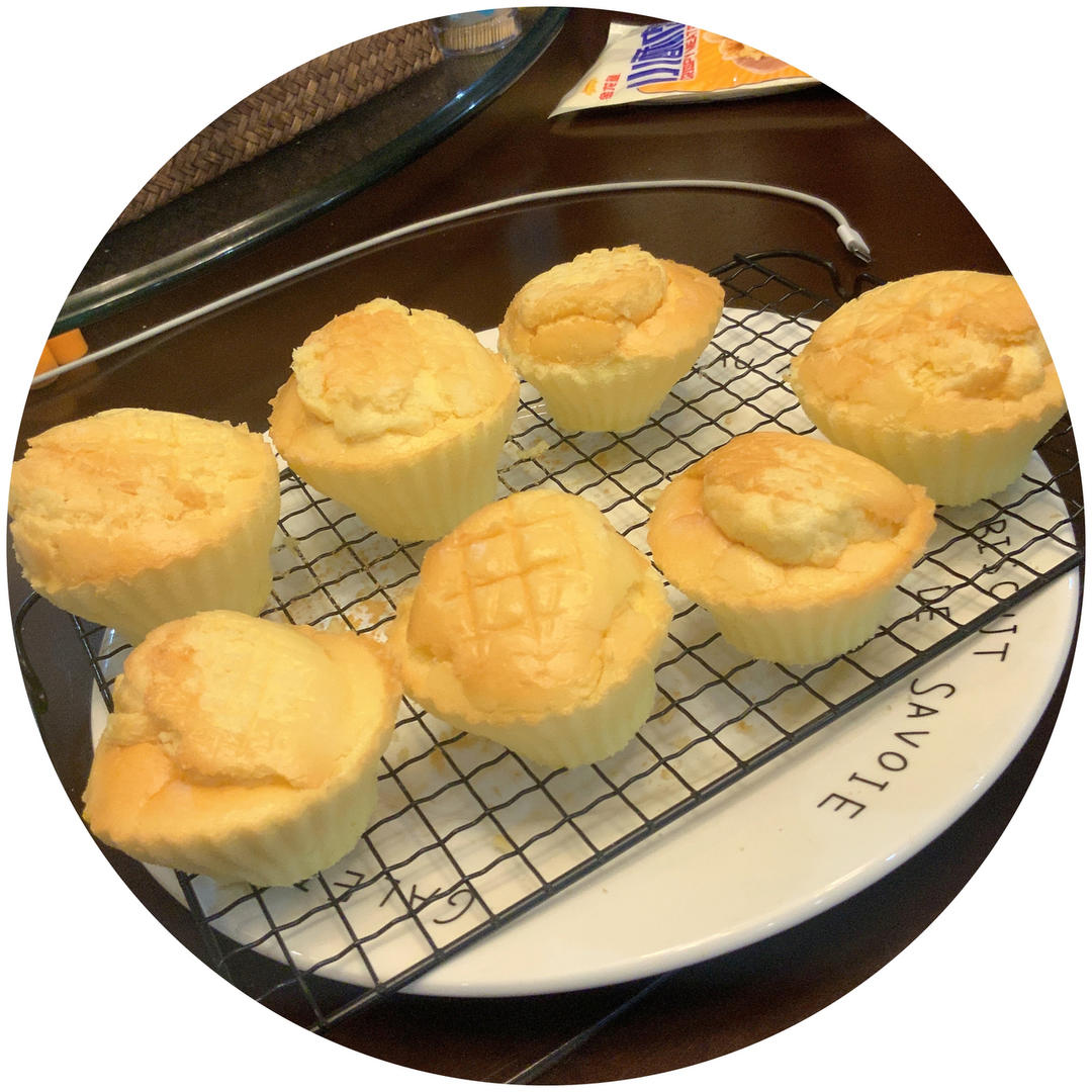 空气炸锅纸杯戚风蛋糕