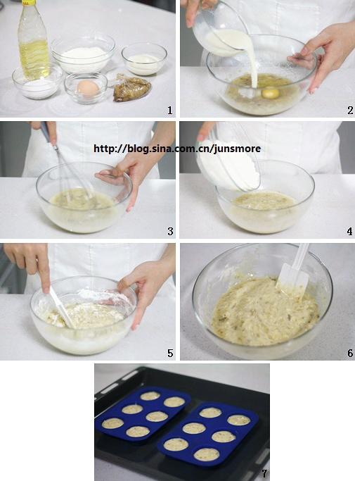 香蕉松糕（低脂版）的做法 步骤6