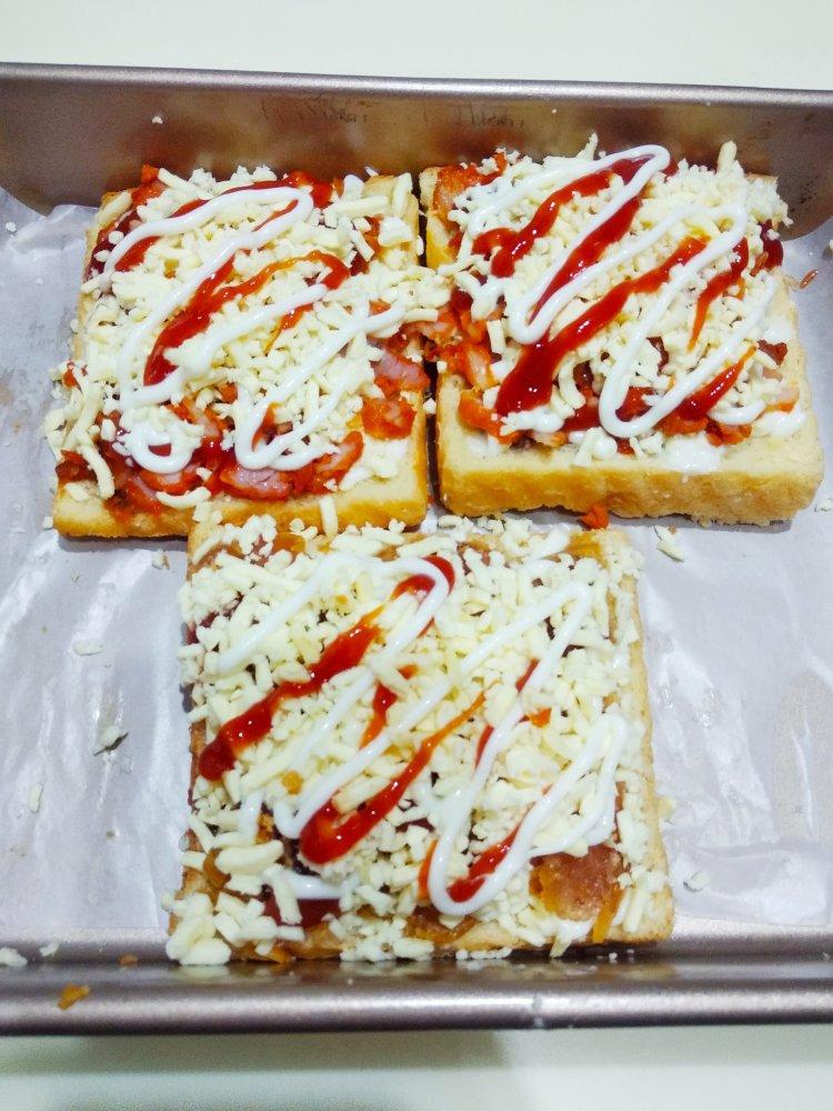 早餐快手面包片披萨