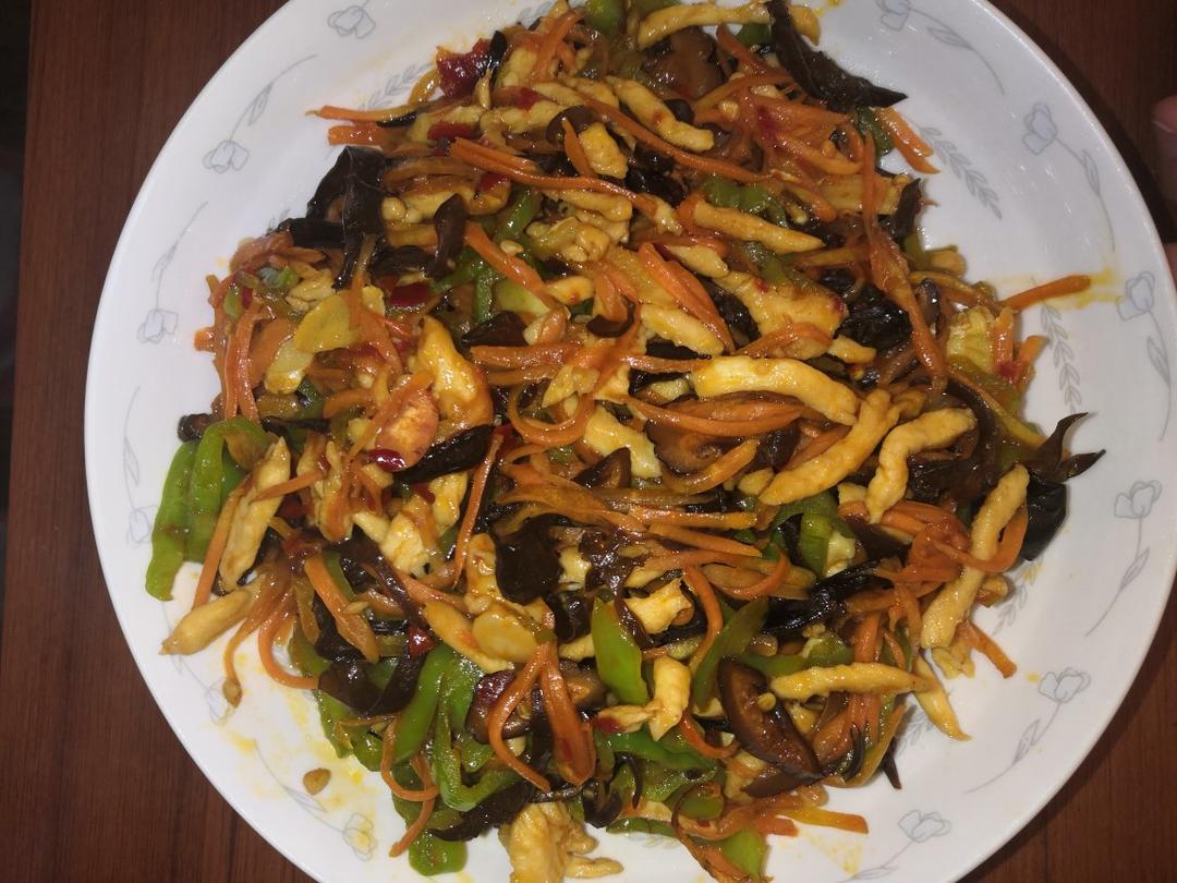 快手版鱼香鸡丝