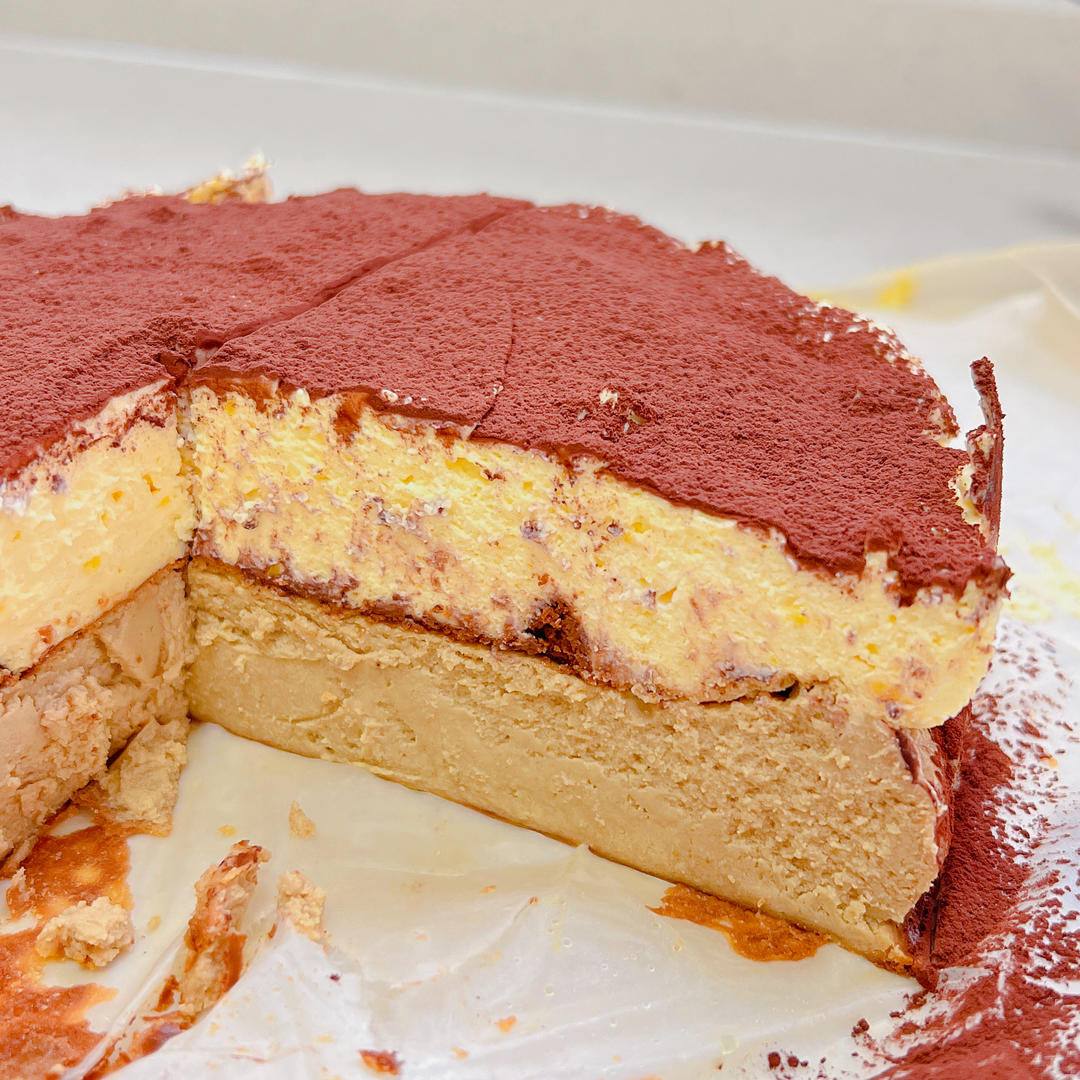 提拉米蘇巴斯克蛋糕|一次成功✔️双重口感🍴