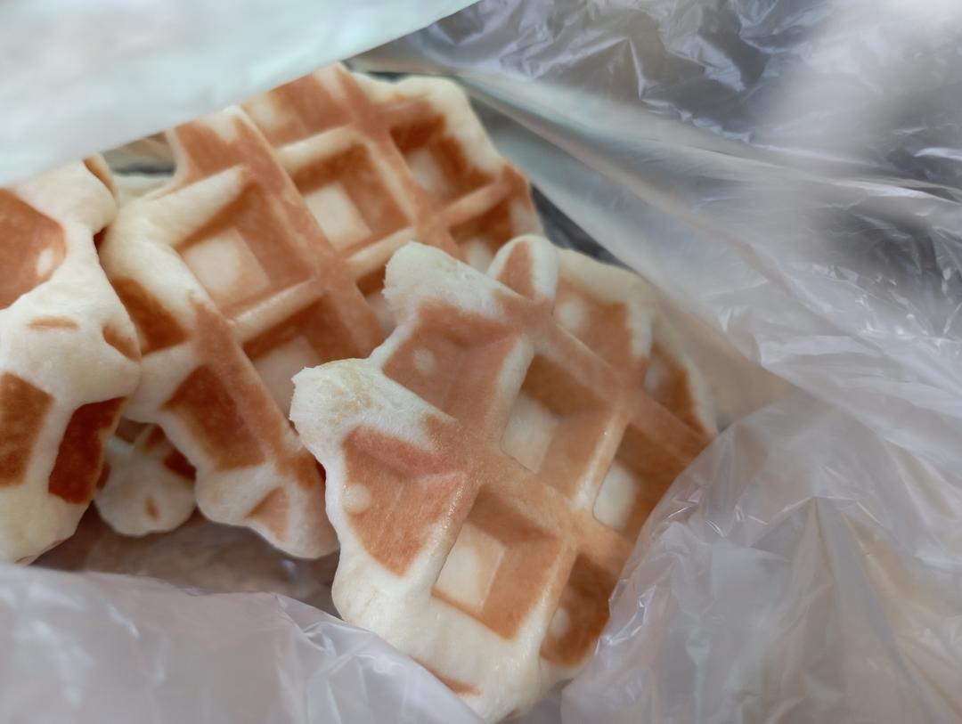 香甜好吃😋自制面包版华夫饼❗️巨简单❗️