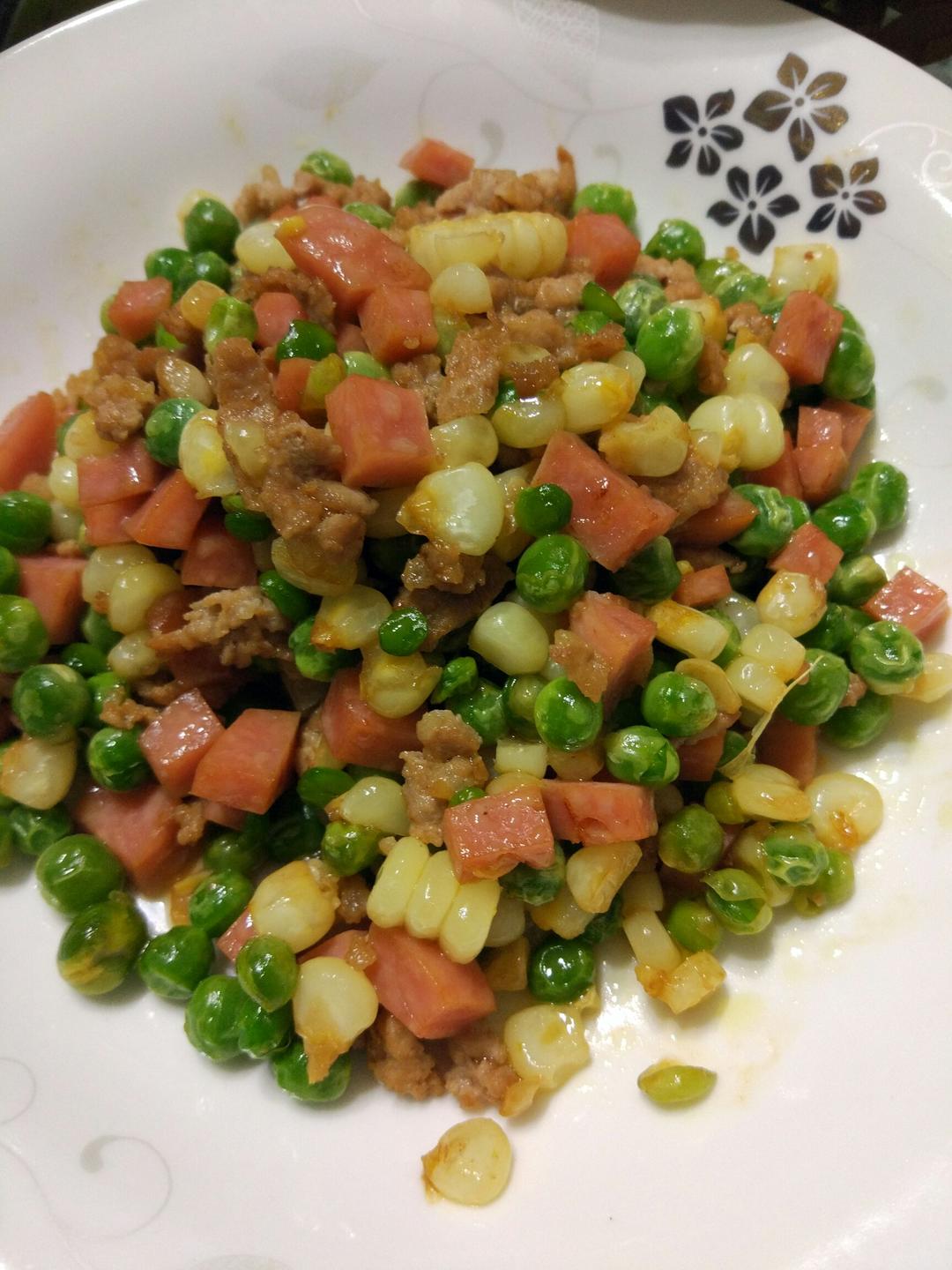 豌豆炒肉末