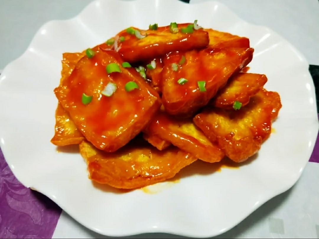 王筱沐做的糖醋脆皮豆腐