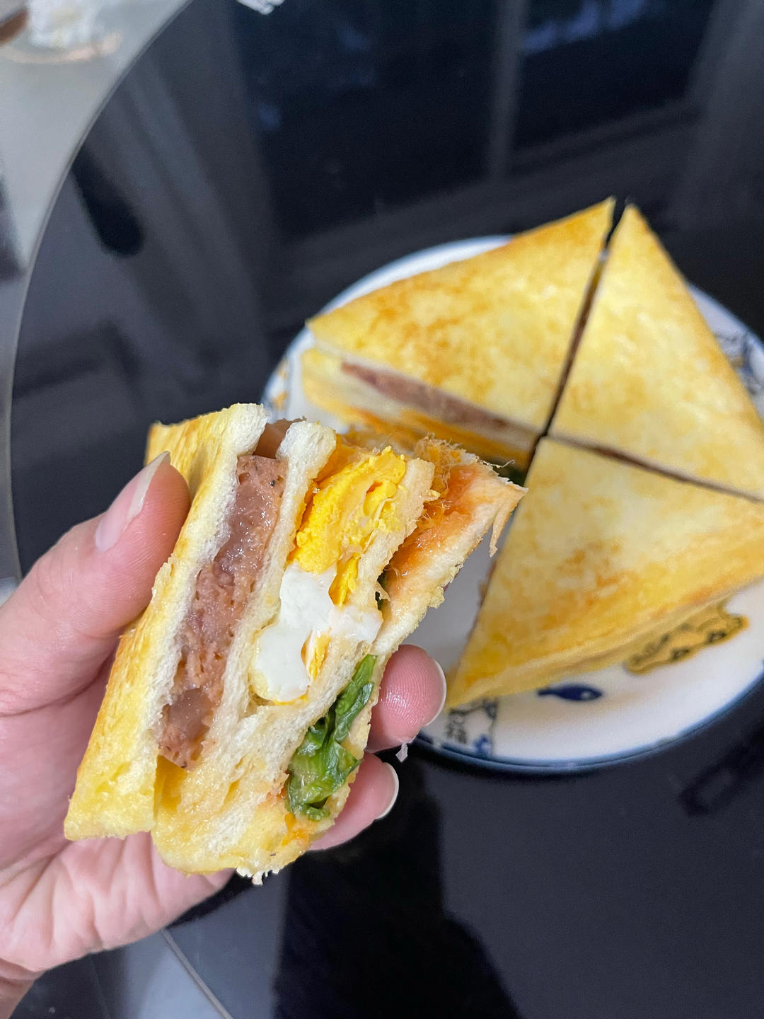 兄妹早餐：三明治+奶香玉米糊
