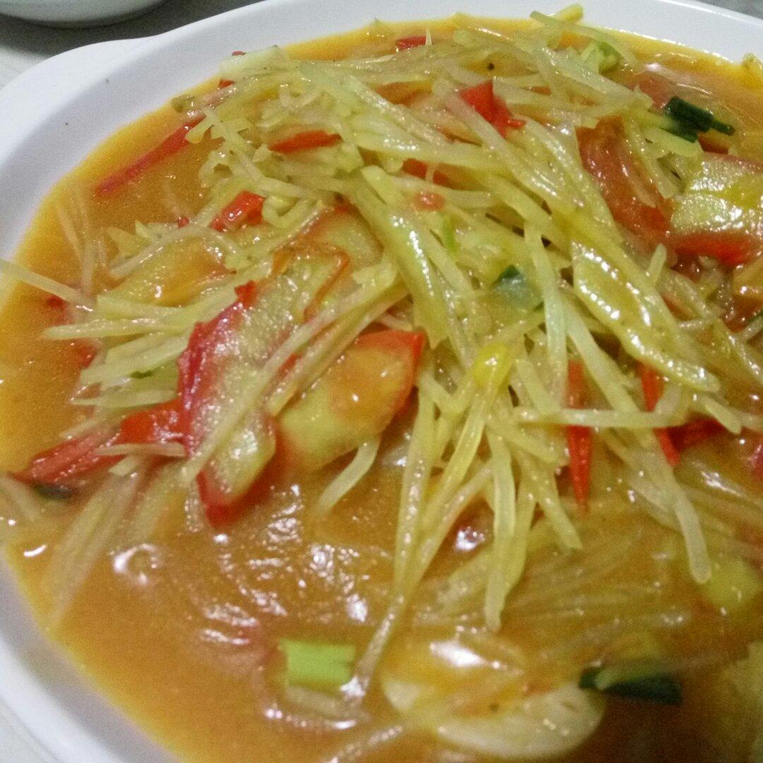 西红柿炒土豆