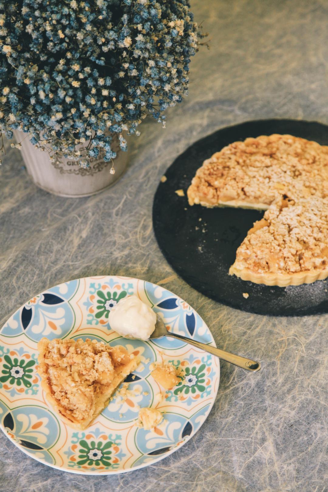 肉桂苹果乳酪塔