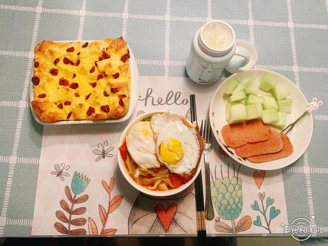 焗烤蔓越梅吐司布丁