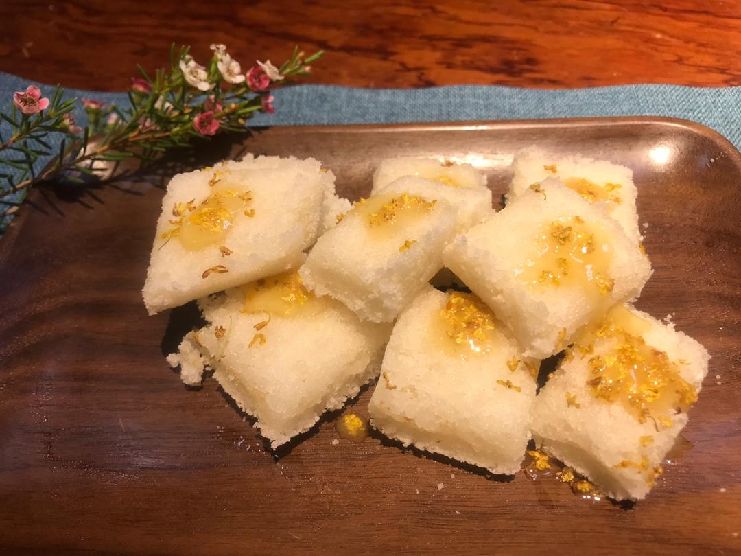 【桂花糕×蜂蜜桂花炖奶】