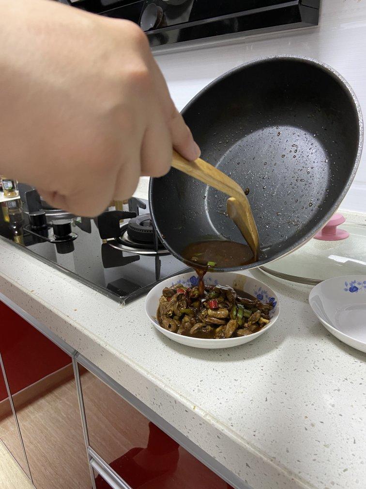 孜然辣炒鸡心
