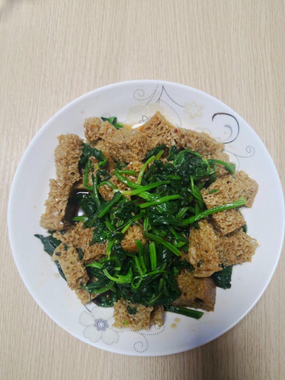 菠菜面筋