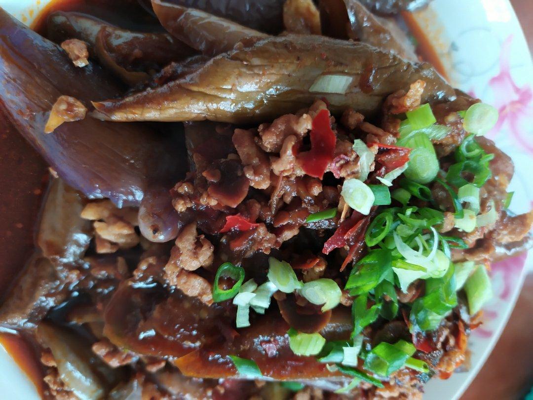 红烧肉沫茄子