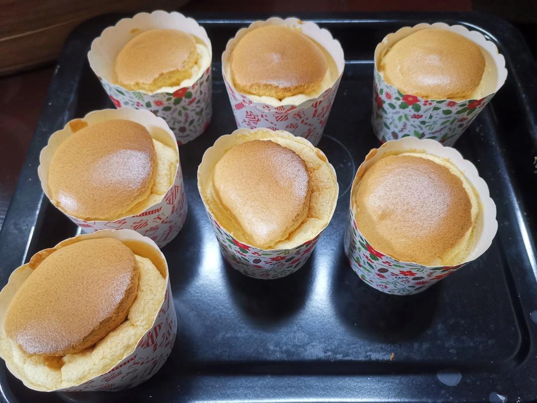 纸杯蛋糕 8寸戚风蛋糕的量