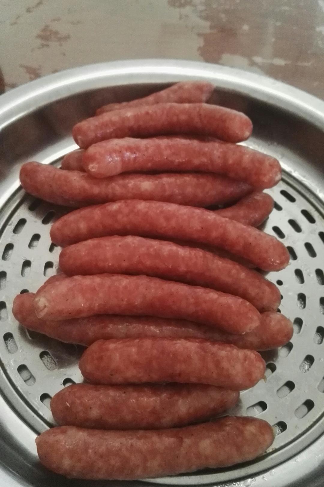 自制脆皮小香肠